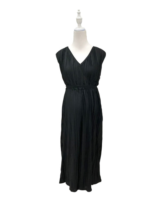 A Black Sleeveless Jumpsuits from Mothercot in size Maternity-S for maternity. (Front View)