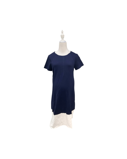 A Navy Short Sleeve Dresses from Dear in size Maternity-S for maternity. (Front View)