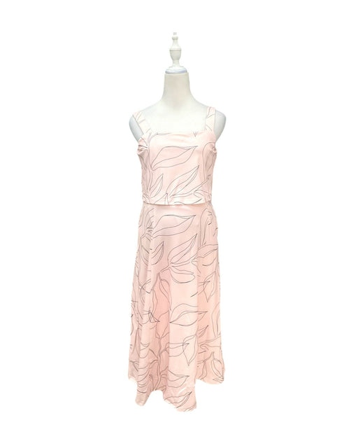 A Pink Sleeveless Dresses from Jump Eat Cry in size Maternity-S for maternity. (Front View)