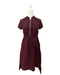 A Burgundy Short Sleeve Dresses from Mothercot in size Maternity-S for maternity. (Front View)