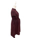 A Burgundy Short Sleeve Dresses from Mothercot in size Maternity-S for maternity. (Back View)