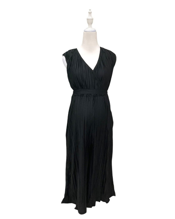A Black Sleeveless Jumpsuits from Mothercot in size Maternity-S for maternity. (Front View)
