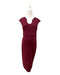 A Burgundy Sleeveless Dresses from Mothercot in size Maternity-S for maternity. (Front View)