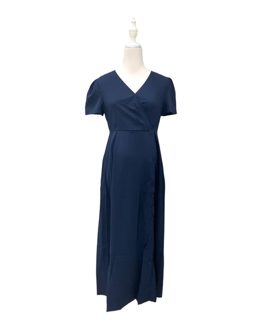 A Navy Short Sleeve Dresses from Mothercot in size Maternity-S for maternity. (Front View)