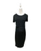 A Black Short Sleeve Dresses from Mothercot in size Maternity-S for maternity. (Front View)