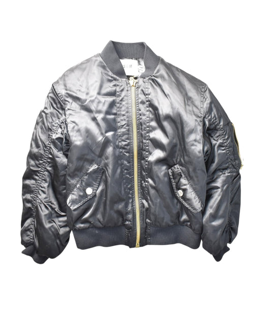 A Black Puffer/Quilted Jackets from MSGM in size 8Y for neutral. (Front View)