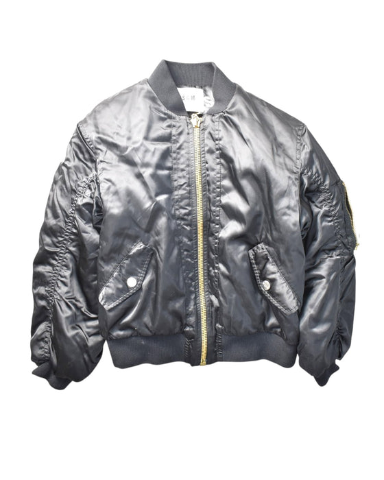 A Black Puffer/Quilted Jackets from MSGM in size 8Y for neutral. (Front View)
