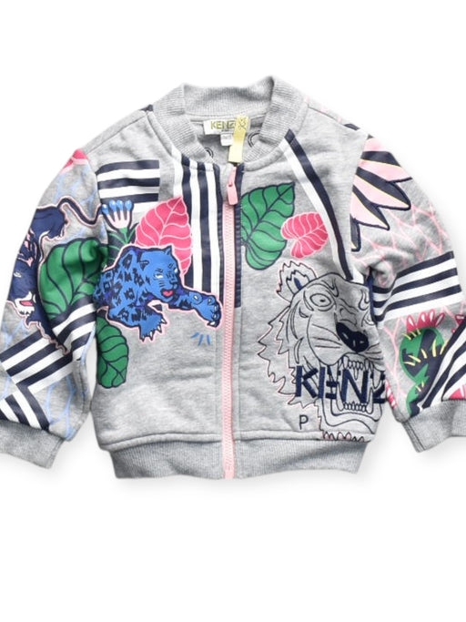 A Grey Lightweight Jackets from Kenzo in size 12-18M for neutral. (Front View)