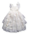 A White Sleeveless Dresses from Noralee in size 4T for girl. (Back View)