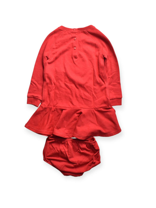A Red Long Sleeve Dresses from Ralph Lauren in size 18-24M for girl. (Back View)