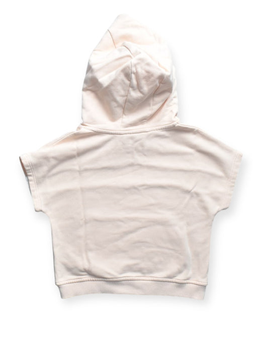 A Peach Hooded Sweatshirts from Chloe in size 4T for girl. (Back View)