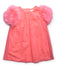 A Pink Short Sleeve Dresses from Charabia in size 4T for girl. (Front View)