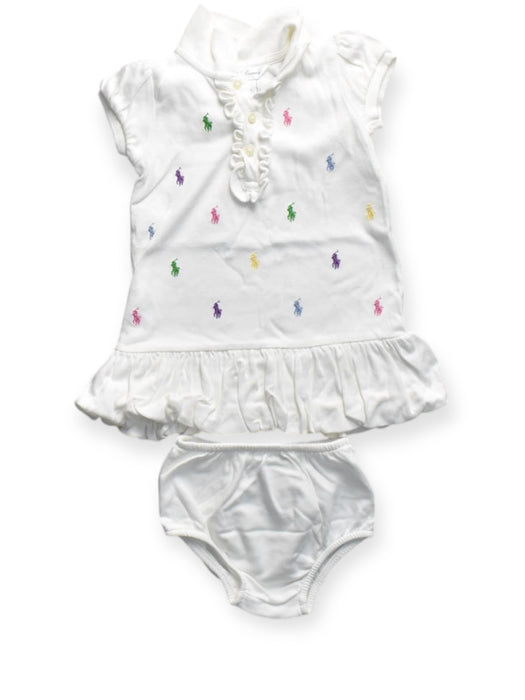 A Multicolour Dress Sets from Ralph Lauren in size 6-12M for girl. (Front View)