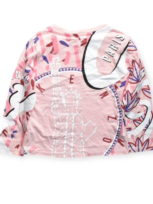 A Pink Long Sleeve Tops from Kenzo in size 4T for girl. (Back View)