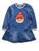 A Navy Long Sleeve Dresses from Moschino in size 2T for girl. (Front View)