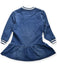 A Blue Long Sleeve Dresses from Moschino in size 2T for girl. (Back View)