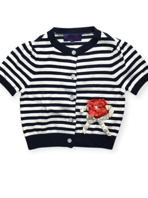 A Navy Cardigans from Nicholas & Bears in size 4T for girl. (Front View)
