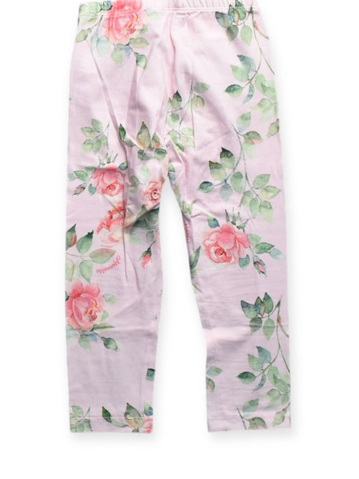 A Pink Leggings from Monnalisa in size 6T for girl. (Back View)