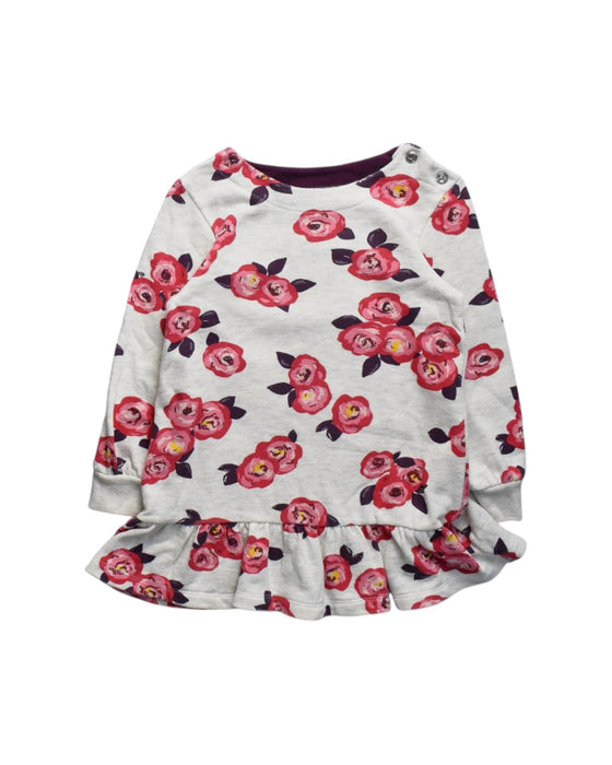 A White Long Sleeve Dresses from Petit Bateau in size 4T for girl. (Front View)