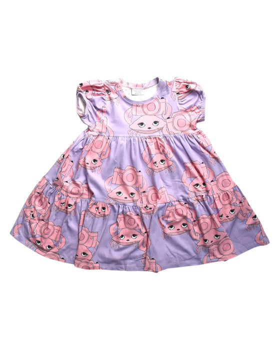 A Pink Short Sleeve Dresses from Dear Sophia in size 2T for girl. (Front View)