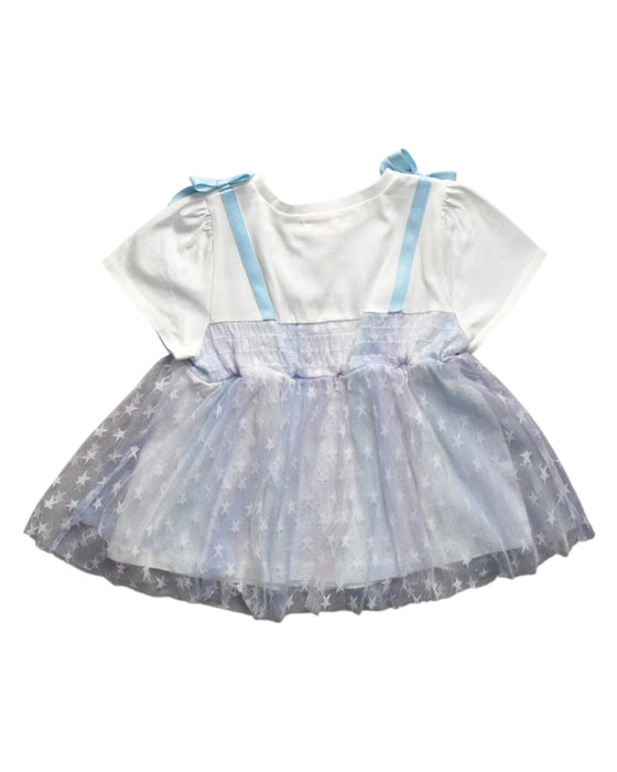 A White Short Sleeve Tops from Mezzo Piano in size 5T for girl. (Back View)