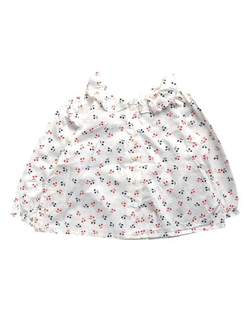 A White Long Sleeve Shirts from Bonpoint in size 12-18M for girl. (Front View)