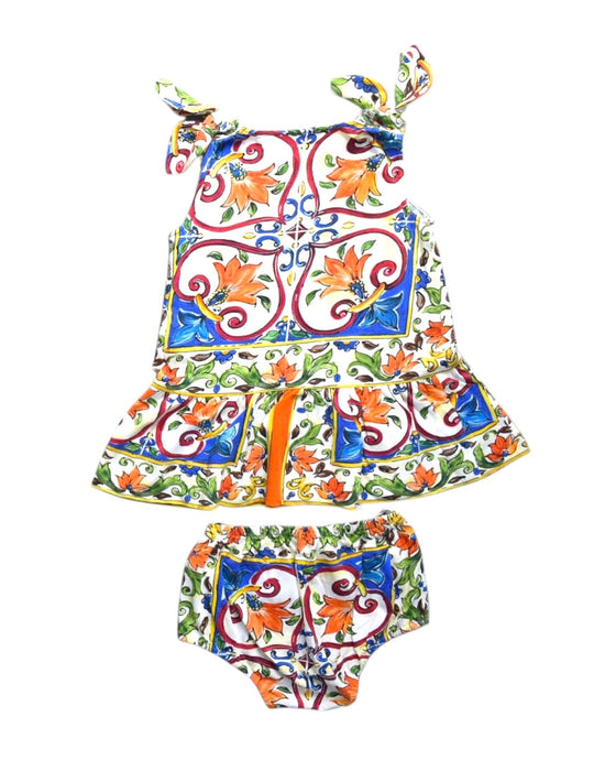 A Multicolour Skirt Sets from Dolce & Gabbana in size 6-12M for girl. (Back View)