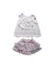 A Pink Skirt Sets from Mezzo Piano in size 3T for girl. (Front View)