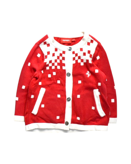 A Red Cardigans from Ferrari in size 6-12M for girl. (Front View)