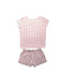 A Pink Shorts Sets from Seed in size 5T for girl. (Back View)