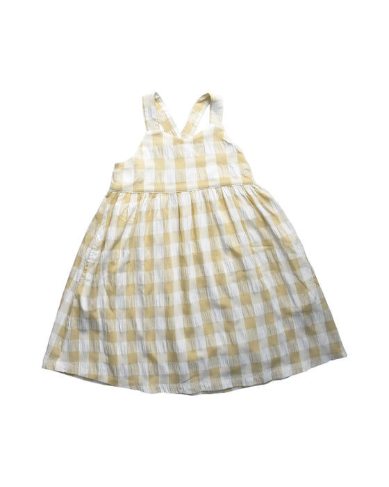 A Yellow Sleeveless Dresses from Hakka in size 4T for girl. (Front View)
