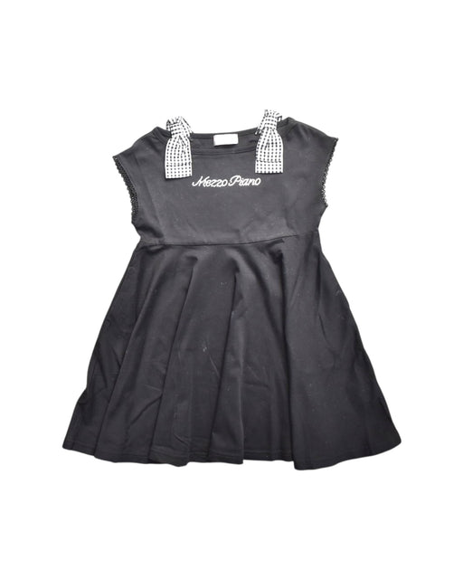 A Black Sleeveless Dresses from Mezzo Piano in size 3T for girl. (Front View)