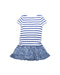 A Blue Short Sleeve Dresses from Polo Ralph Lauren in size 5T for girl. (Back View)
