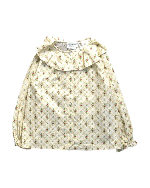 A Ivory Long Sleeve Tops from Gucci in size 3T for girl. (Front View)
