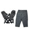 A Black Pants Sets from Monnalisa in size 6T for girl. (Back View)