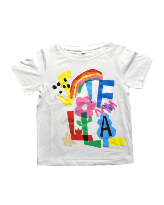 A Multicolour Short Sleeve T Shirts from Stella McCartney in size 4T for girl. (Front View)