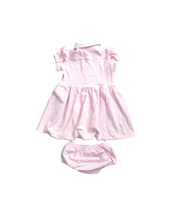 A Pink Dress Sets from Ralph Lauren in size 6-12M for girl. (Back View)
