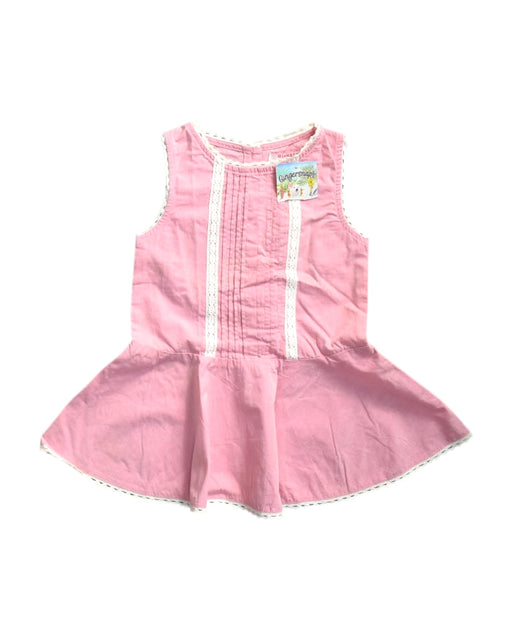A Pink Sleeveless Dresses from Gingersnaps in size 12-18M for girl. (Front View)