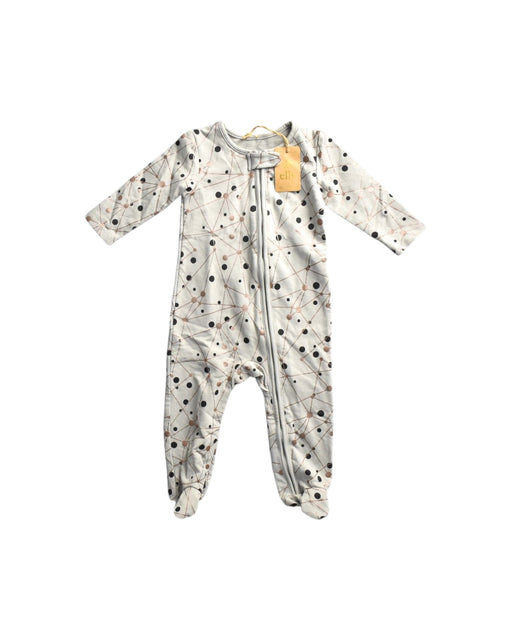 A White Onesies from Elly in size 3-6M for neutral. (Front View)