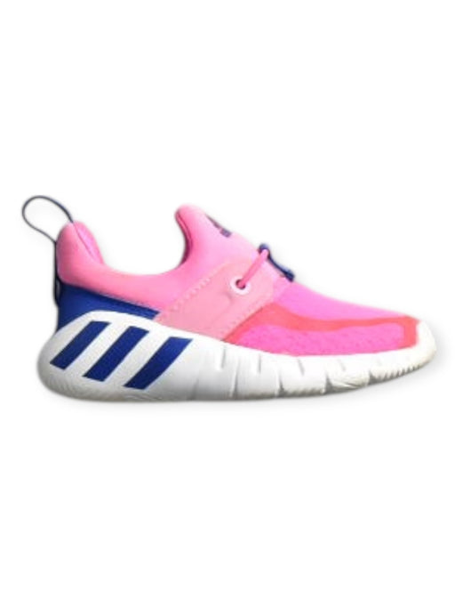 A Pink Sneakers from Adidas in size 3T for girl. (Front View)