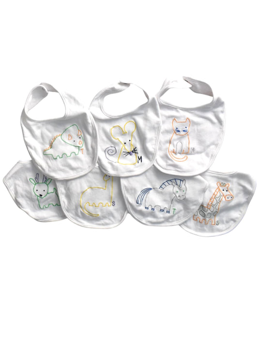 A White Bibs from Stella McCartney in size Newborn for neutral. (Back View)