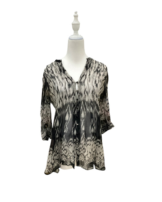 A Black Long Sleeve Tops from Joie in size Maternity-S for maternity. (Front View)