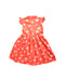 A Orange Sleeveless Dresses from Elly in size 4T for girl. (Back View)