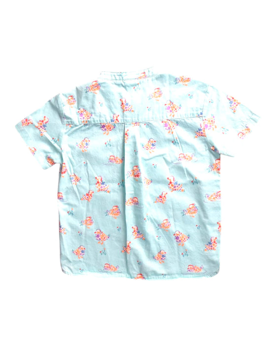 A Blue Short Sleeve Shirts from Elly in size 6T for boy. (Back View)