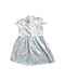 A Blue Short Sleeve Dresses from Elly in size 4T for girl. (Back View)