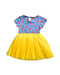 A Blue Short Sleeve Dresses from Taylor Joelle in size 3T for girl. (Back View)