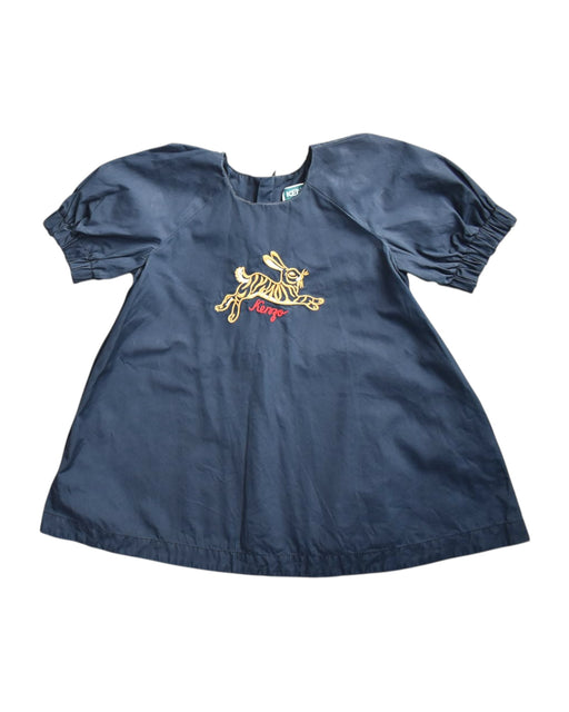 A Navy Short Sleeve Dresses from Kenzo in size 4T for girl. (Front View)
