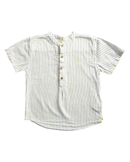 A White Short Sleeve Shirts from Chateau de Sable in size 4T for boy. (Front View)