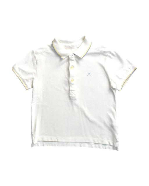 A White Short Sleeve Polos from Chateau de Sable in size 3T for boy. (Front View)