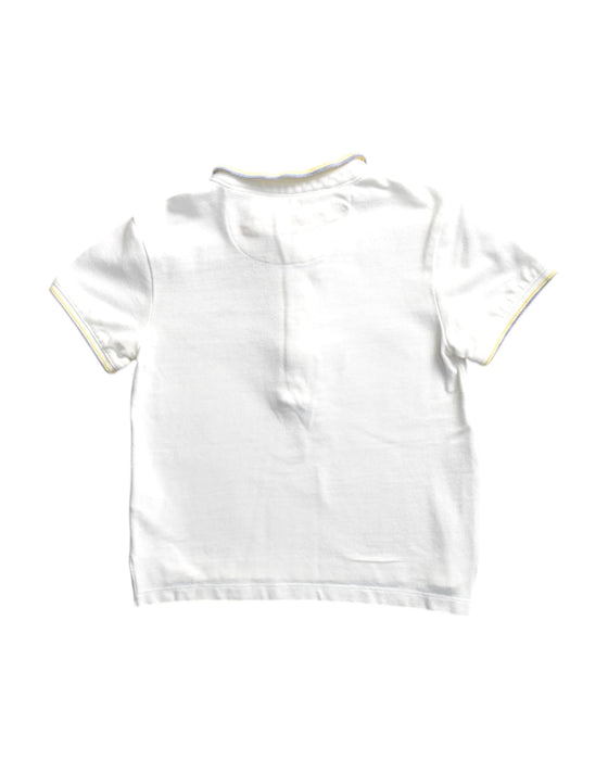 A White Short Sleeve Polos from Chateau de Sable in size 3T for boy. (Back View)